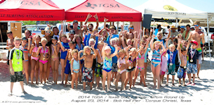 (August 23, 2014) TGSA / Texas Surf Camps - BHP Grom Round Up - Group Shot